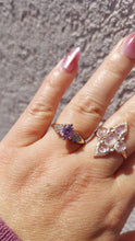 Load image into Gallery viewer, Oval Pink Moissanite Diamond Ring - Marie's Custom Design - 14K Yellow Gold