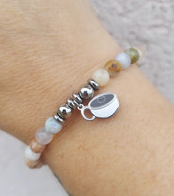 Load image into Gallery viewer, Coffee Lover TJazelle HELP Charm Bracelet