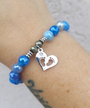 Load image into Gallery viewer, &quot;Baby Feet&quot; Silver Charm Bracelet - TJazelle