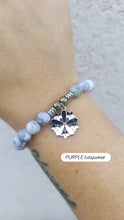 Load image into Gallery viewer, "Thank You" Flower Silver Charm Bracelet - TJazelle