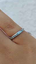 Load image into Gallery viewer, Estate Diamond Band - 18K White Gold