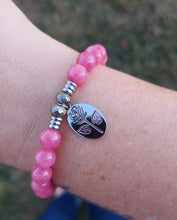 Load image into Gallery viewer, Rose Silver Charm Bracelet - TJazelle