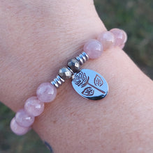 Load image into Gallery viewer, Rose Silver Charm Bracelet - TJazelle