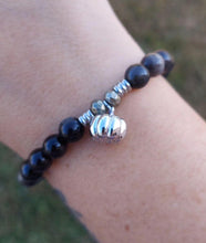 Load image into Gallery viewer, Pumpkin Silver Charm Bracelet - TJazelle