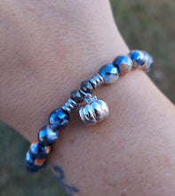 Load image into Gallery viewer, Pumpkin Silver Charm Bracelet - TJazelle