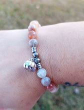 Load image into Gallery viewer, Pumpkin Silver Charm Bracelet - TJazelle