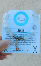 Load image into Gallery viewer, "Skis" Silver Charm Bracelet - TJazelle