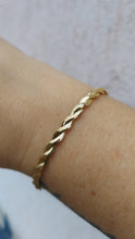 Load image into Gallery viewer, Braided Snake Chain Bracelet - 14K Yellow Gold