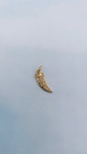 Load image into Gallery viewer, Diamond Horn Charm - 14K Yellow Gold