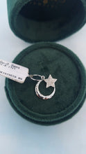Load image into Gallery viewer, Moon and Star Diamond Charm - 14K White Gold