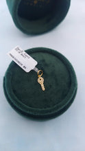 Load image into Gallery viewer, Diamond Key Charm - 14K Yellow Gold