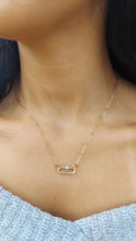 Load image into Gallery viewer, Carabiner Clasp and Paperclip Chain - 14K Yellow Gold