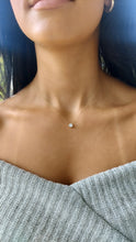 Load image into Gallery viewer, .15 Carat Illusion Diamond Bezel Necklace - 14K Yellow Gold