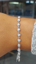 Load image into Gallery viewer, 1 Carat Diamond Illusion Bezel Bracelets with Chain Links