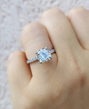 Load image into Gallery viewer, 2.52 Carat Cushion Cut Lab Diamond Engagement Ring - 14K White Gold