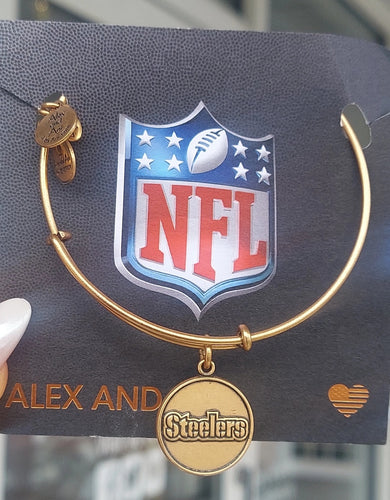 Pittsburgh Steelers - Gold Tone Alex and Ani NFL Bracelet