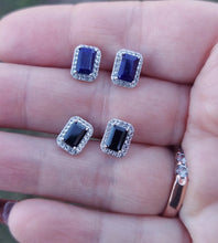 Load image into Gallery viewer, Black Spinel Glitz Stud Earrings - Samuel B