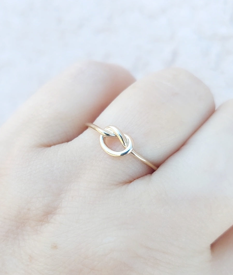 Love Knot Ring - 14K Yellow Gold