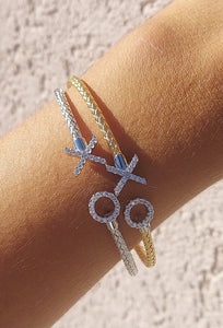 XO Open Cuff Italian Hook Bracelets