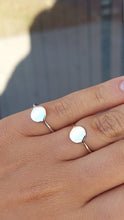 Load image into Gallery viewer, Round Disc Ring - 14K White Gold