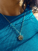 Load image into Gallery viewer, Snowflake &amp; Mountain Reversible Flip Diamond Necklace - 14K Yellow Gold
