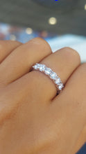 Load image into Gallery viewer, 7 Stone Precision Set Diamond Band - 14K White Gold