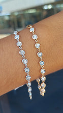 Load image into Gallery viewer, 1 Carat Diamond Illusion Bezel Bracelets with Chain Links