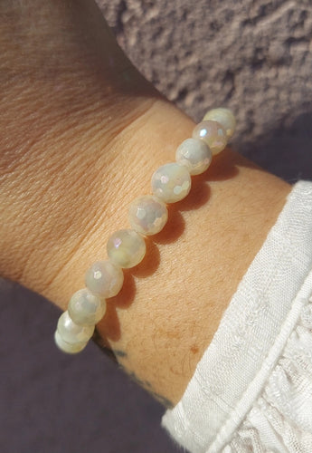 Healing Faceted Moonstone Stacker - TJazelle