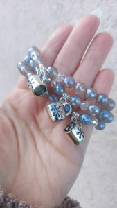 Hot Cocoa Mug On Mystic Agate Bracelet - Elena Michele