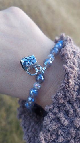 Hot Cocoa Mug On Mystic Agate Bracelet - Elena Michele