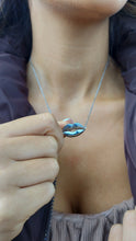 Load image into Gallery viewer, "Pucker Up" Lips Silver Necklace