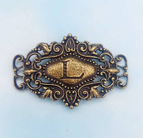 Lenny & Eva Monogram L Sentiment (Brass)