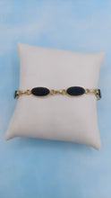 Load image into Gallery viewer, Onyx Bracelet Estate - 14K Yellow Gold