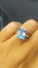 Load image into Gallery viewer, Blue Topaz Ring - 14K Yellow Gold - Marie's Custom Design