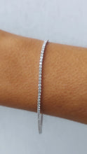 Load image into Gallery viewer, Diamond tennis extended size bracelet