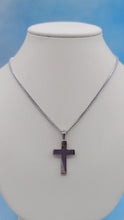 Load image into Gallery viewer, Polished Plain Cross and Chain - Sterling Silver
