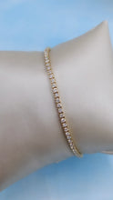 Load image into Gallery viewer, 2ct Lab Grown Diamond Tennis Bracelet - 14K Yellow Gold