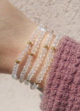 Load image into Gallery viewer, Clear Crystal AB with Gold Accents - Crystal Stacker