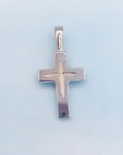 Load image into Gallery viewer, Solid Star Cross Pendant with Bale - Sterling Silver