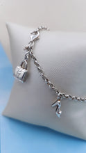 Load image into Gallery viewer, Purse &amp; High Heel Bracelet - Sterling Silver