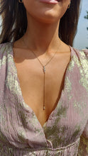 Load image into Gallery viewer, Diamond Lariat Y Chain Necklace - 14K Yellow Gold