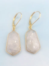 Load image into Gallery viewer, Moonstone Dea Drop Earrings - Lotus Jewelry