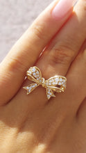 Load image into Gallery viewer, Bow Diamond Ring - 14K Yellow Gold