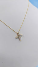 Load image into Gallery viewer, Diamond Cross necklace - 14K Yellow Gold