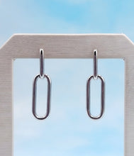 Load image into Gallery viewer, Paperclip Earrings -Sterling Silver - Rebecca