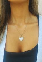 Load image into Gallery viewer, Pave Heart Statement Necklace on Razza Chain - 14K Yellow Gold