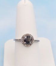 Load image into Gallery viewer, Salt &amp; Pepper Diamond Ring- 14K White Gold