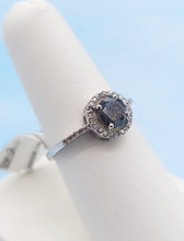 Load image into Gallery viewer, Salt &amp; Pepper Diamond Ring- 14K White Gold