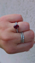 Load image into Gallery viewer, 2 Carat Pink Tourmaline &amp; Diamond Ring - 18K White Gold