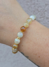 Load image into Gallery viewer, Faceted Moonstone &amp; Sunset Quartz Stacker - Marie's TJazelle Exclusive
